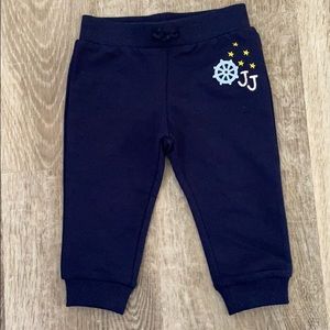 Janie & Jack Nautical Navy Joggers 6-12 months